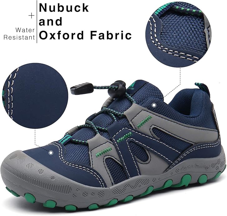 Mishansha Kids Hiking Boots Toddler Girls Boys Hiking Shoes Water-Resistant Anti-Collision Non-Slip Athletic Outdoor Trekking Boots