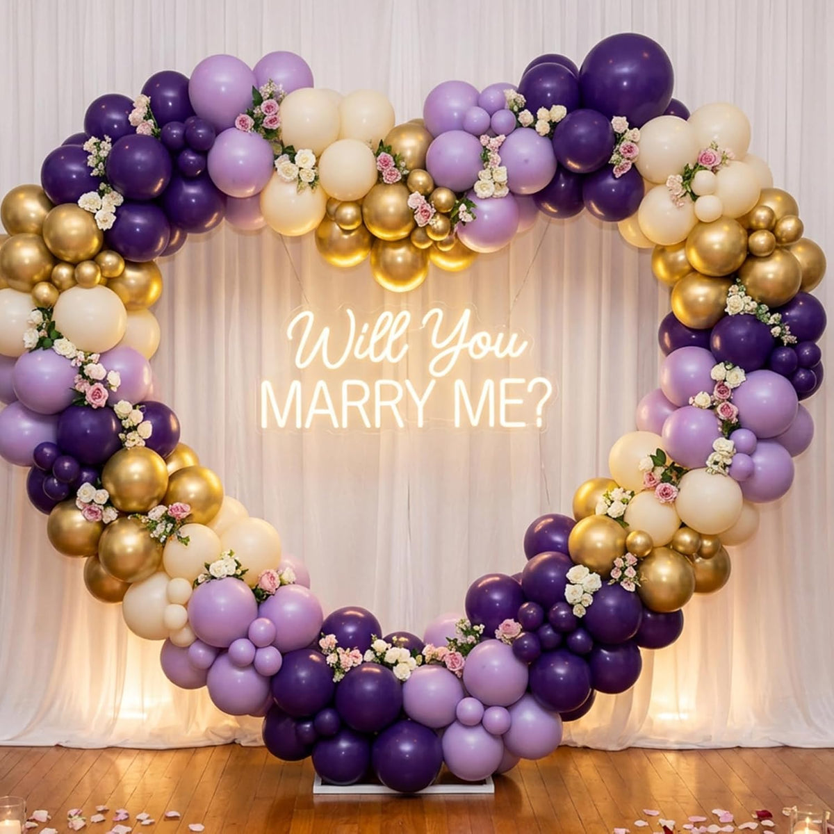 RUBFAC Dusty Purple Balloons - 129-Piece Latex Garland Kit for Weddings, Baby Showers & Parties | 5-18 Inch Sizes