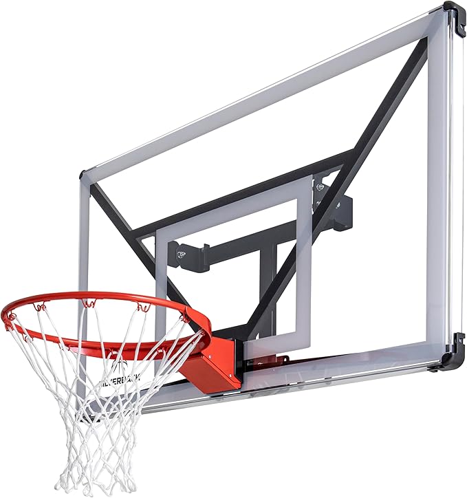 Silverback NXT 54" Wall Mounted Adjustable-Height and Fixed Basketball Hoop with QuickPlay Design