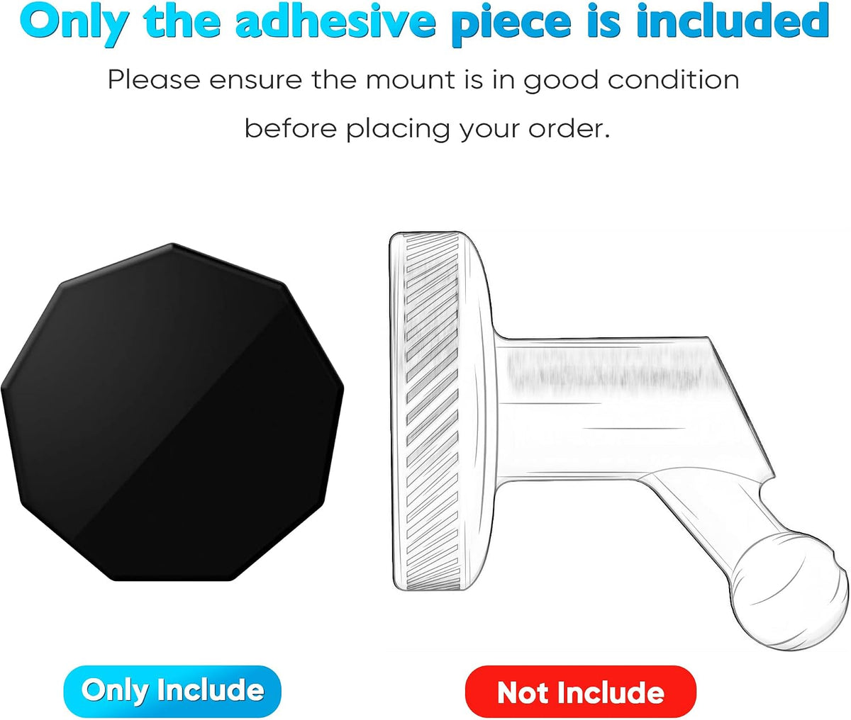WL-YBOPRO 9 Pack Sticky Adhesive Magnet Replacement for Garmin Dash Cam Mount Strong Windshield Mount Pads