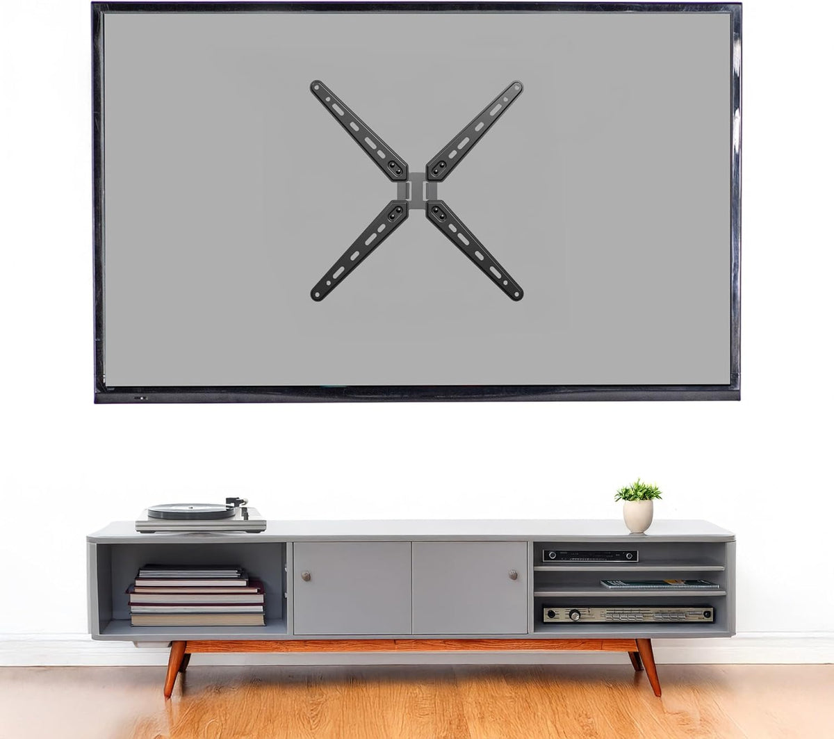 VIVO 32 55 inch 300mm MOUNT-AD600B Steel TV Mount Adapter Brackets for Screens to LCD LED, Conversion Plate Kit, Adds