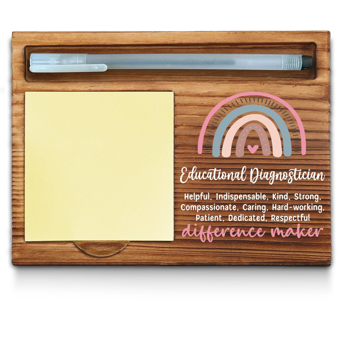 Educational Diagnostician Sticky Note Holder, Ed Diag Office Decor, Educational Diagnostician Thank You Appreciation Gifts for Women Self-Stick Note Pad Holders WPP101