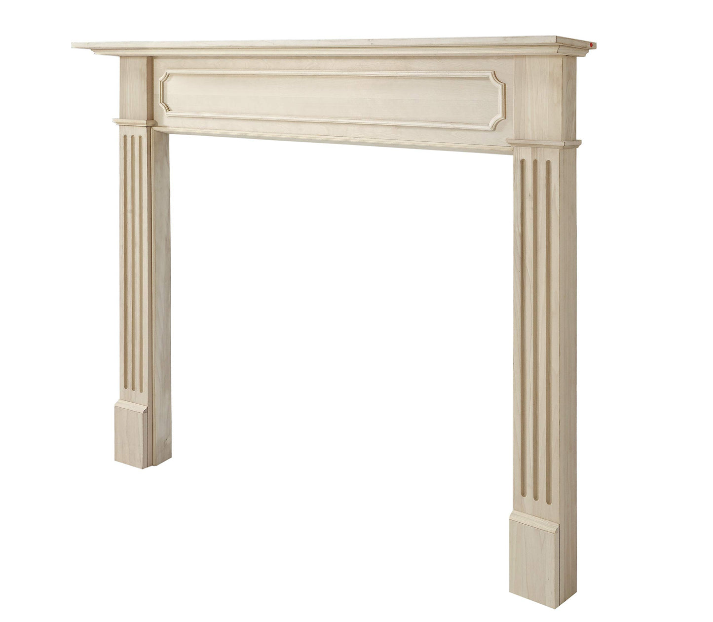 Pearl Mantels ARYB50111 Easy Slim Profiled Transitional Styled Wood Mantel Surround, 50" W x 42" H, Unfinished