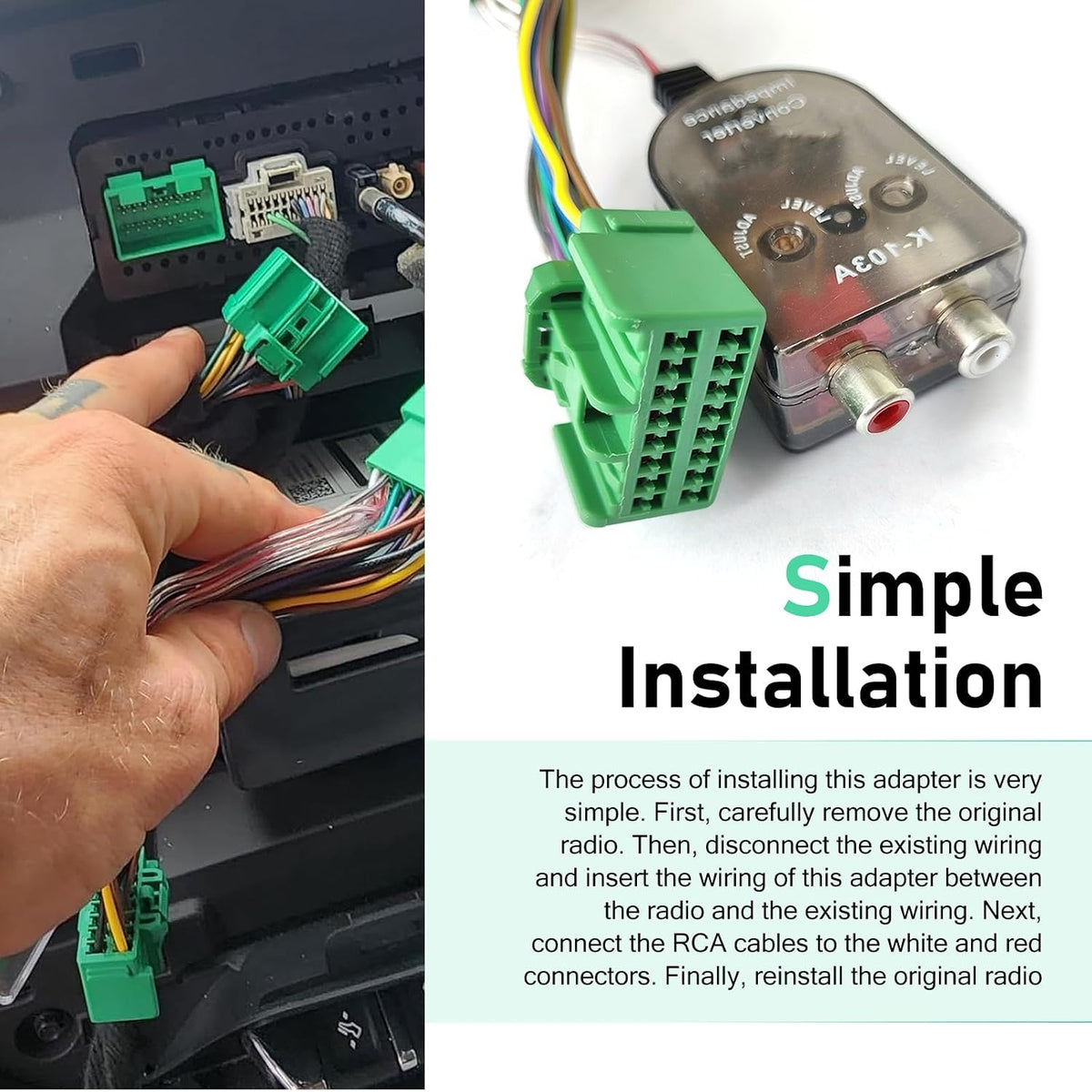 Culycey Add A Subwoofer Amplifier Wire Harness, Subwoofer Amplifier Adapter, Add an Amp Wiring Harness, Compatible
