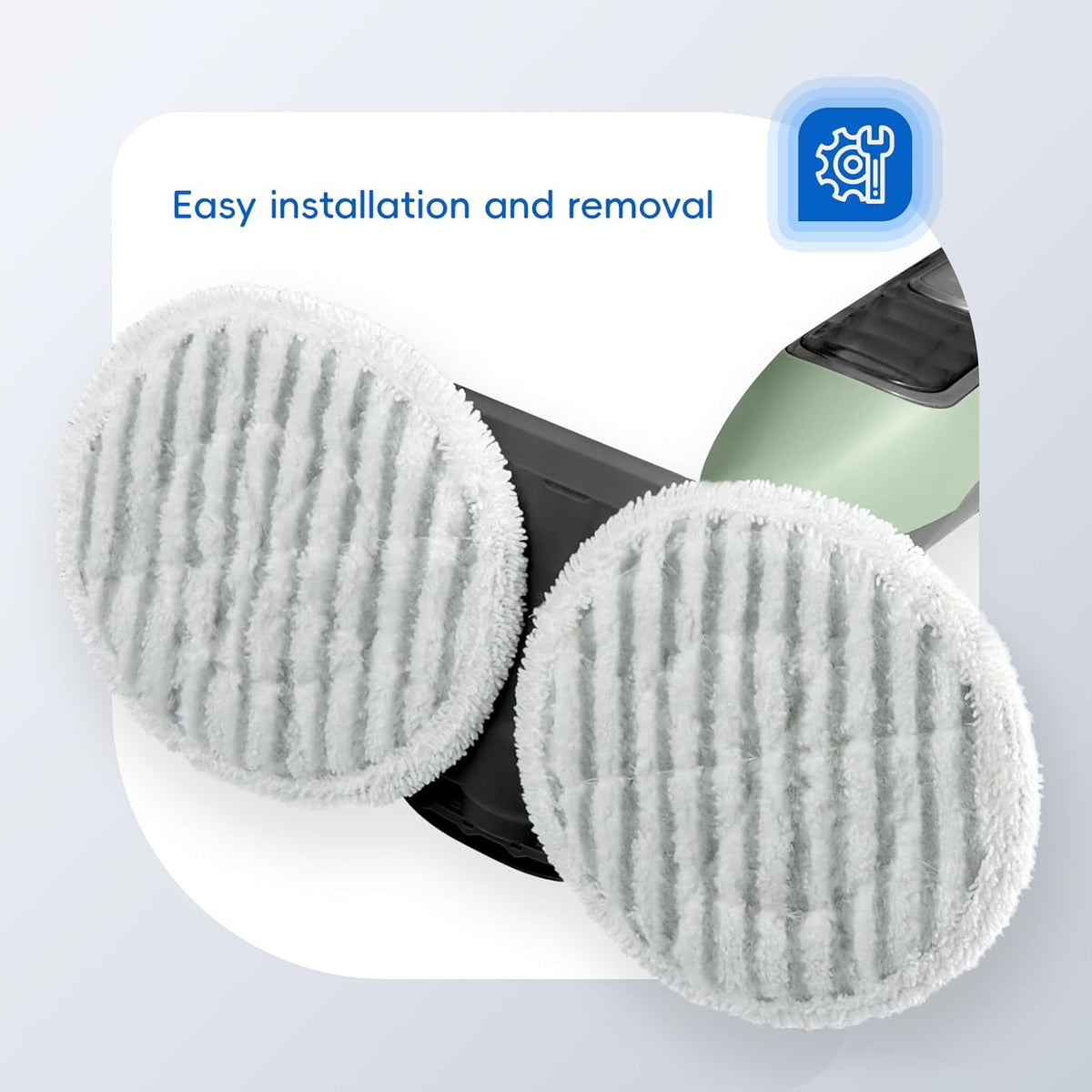 Shark 10 Pack Steam Mop Replacement Pads - Reusable Cleaning Pads for All Floor Types