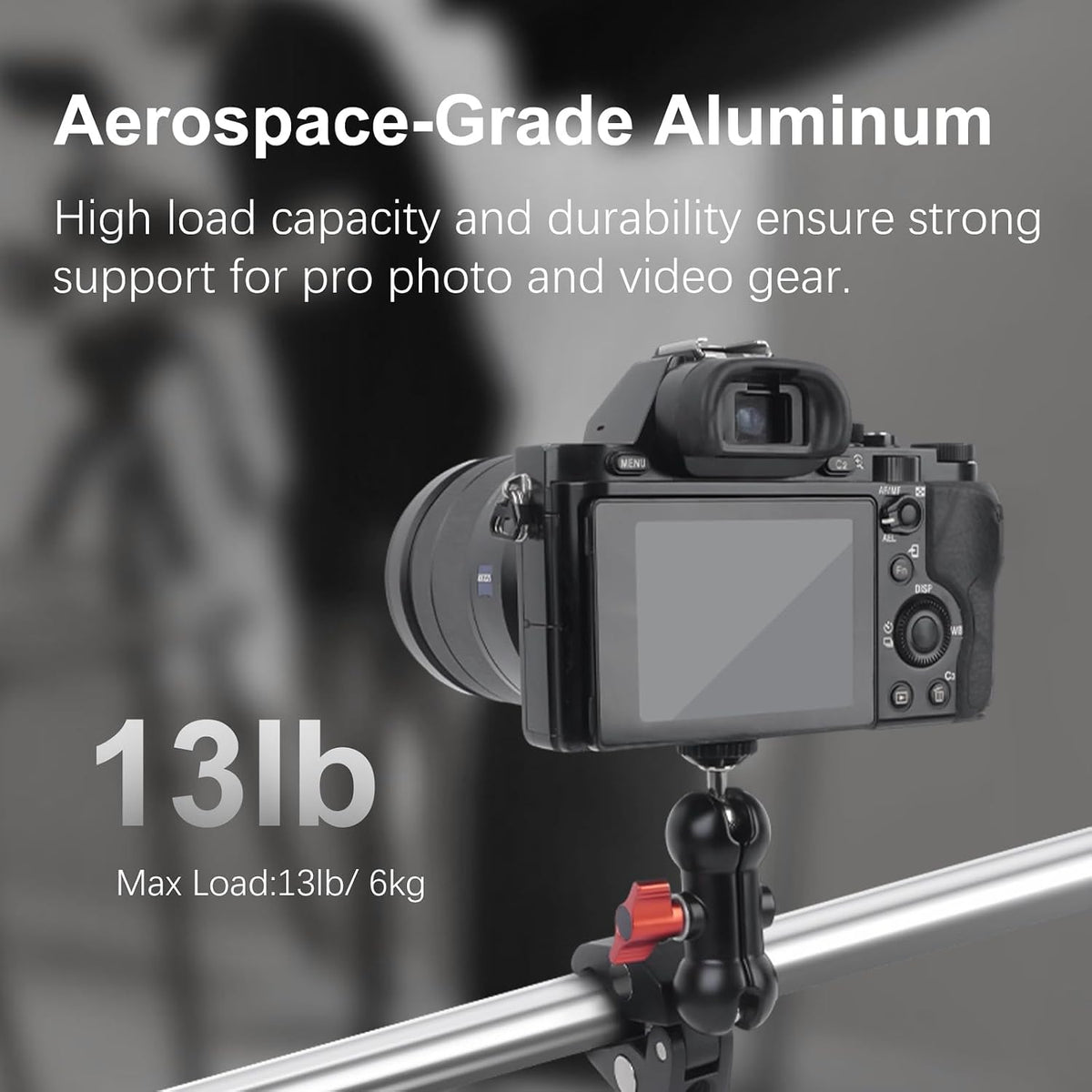 Mechrig 360 1/4"-20 Super Clamp Mount Kit with Ballhead Magic Arm Universal Camera Mount with Screws for DSLR