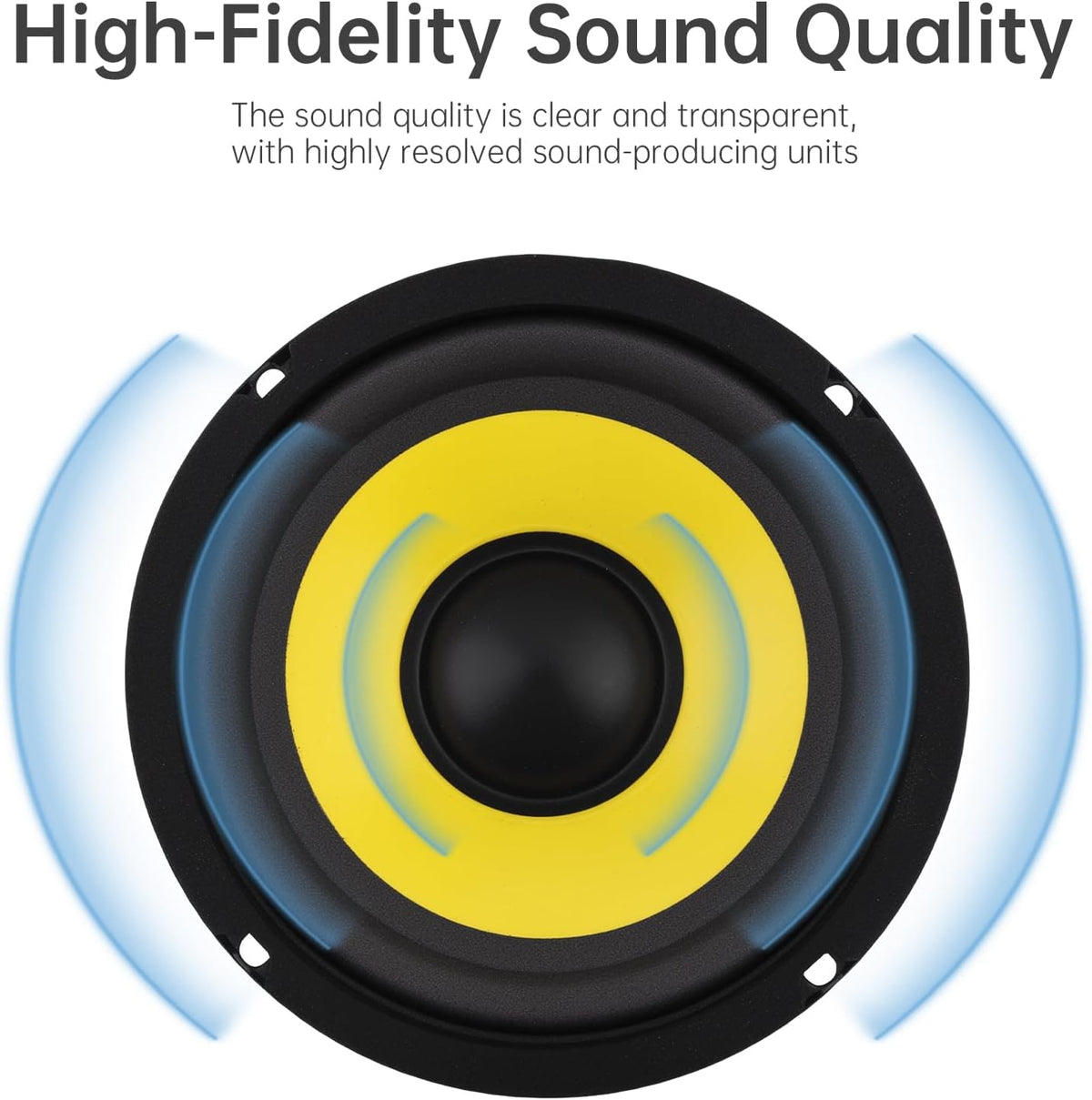 DriSentri 5 Inch Bass Loudspeaker Woofer Speaker, Car Speakers Wide Frequency Response Car Audio Stereo Speaker for Car