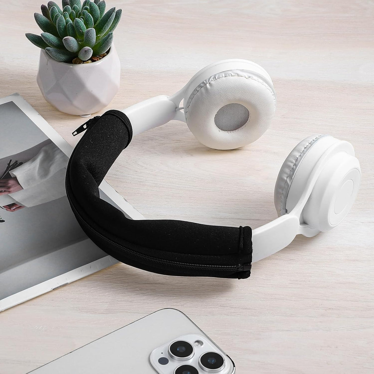 Xinjoduz 2 Headset 1.18"/3cm) Xindojuz PCS Headphone Headband Cover, Silicone Soft Headphones Replacement, Dustproof