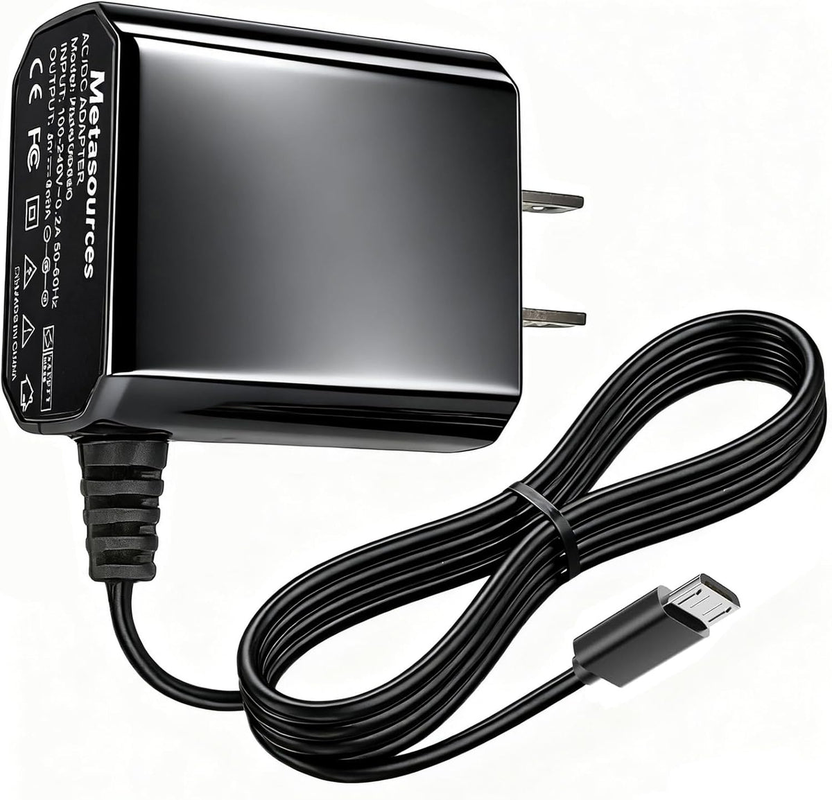 Metasources 5V E36 MB08 MP3 Micro USB AC/DC Adapter Compatible with Aiworth Portable Digital Lossless Music Player