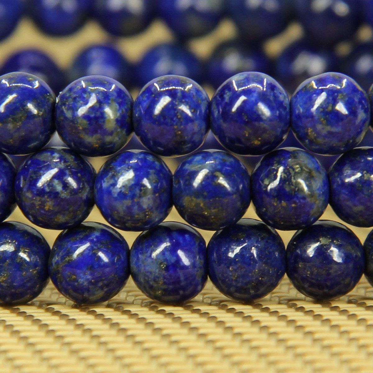 Angelstones Handmade Natural Lapis Lazuli Healing Gemstone 6mm Round Beads Stretch Crystal Bracelet 7 Inch Unisex