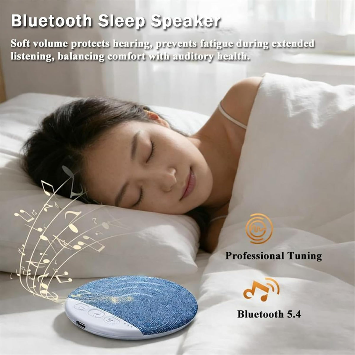 waspush (2pcs) Pillow Speaker, Pillow Speakers for Sleeping, Under Pillow Speaker Bluetooth, Pillow Bluetooth Speaker