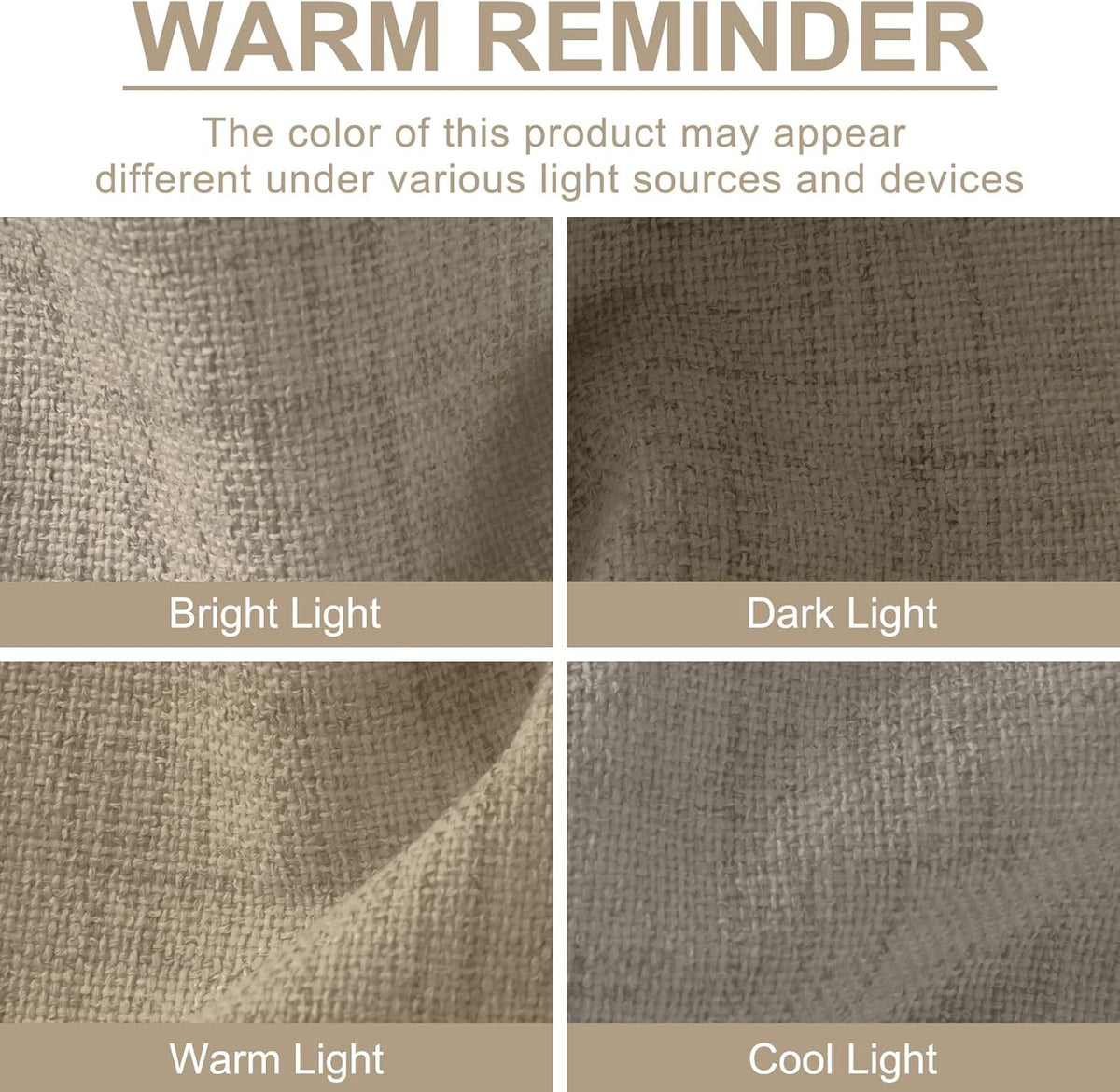 Regine Switzerland Blackout Curtains - 100% Blackout Linen Drapes, Thermal Insulated, 50" W x 102" L, 2 Panels Set