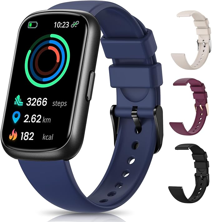 Health & Fitness Tracker, Fitness Watches for Men/Women with Heart Rate,Blood Oxygen,Sleep Monitor, Smart Watch for Android Phones/iPhones with Step Count/Calories/Distance, IP68 Activity Tracker