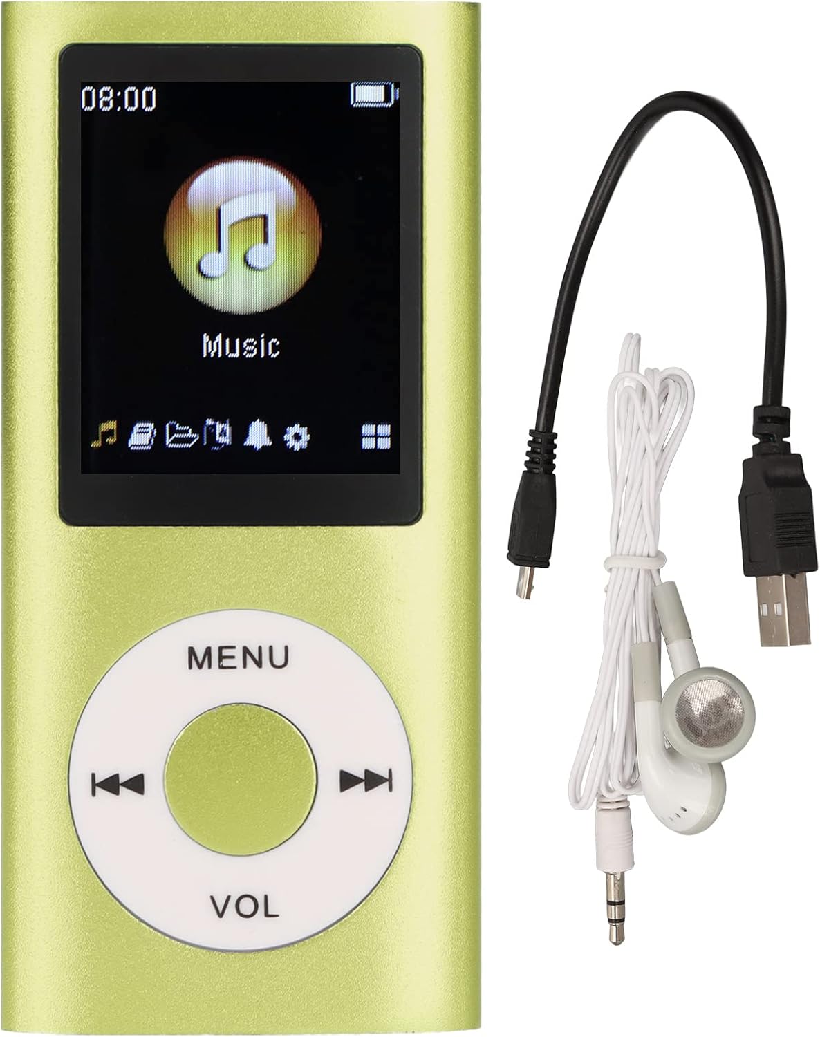 Tangxi MP3 1.8 Inch 64G Card,8h Player with Earphones,Classic Digital LCD Screen,Support Memory Playtime,Random Play