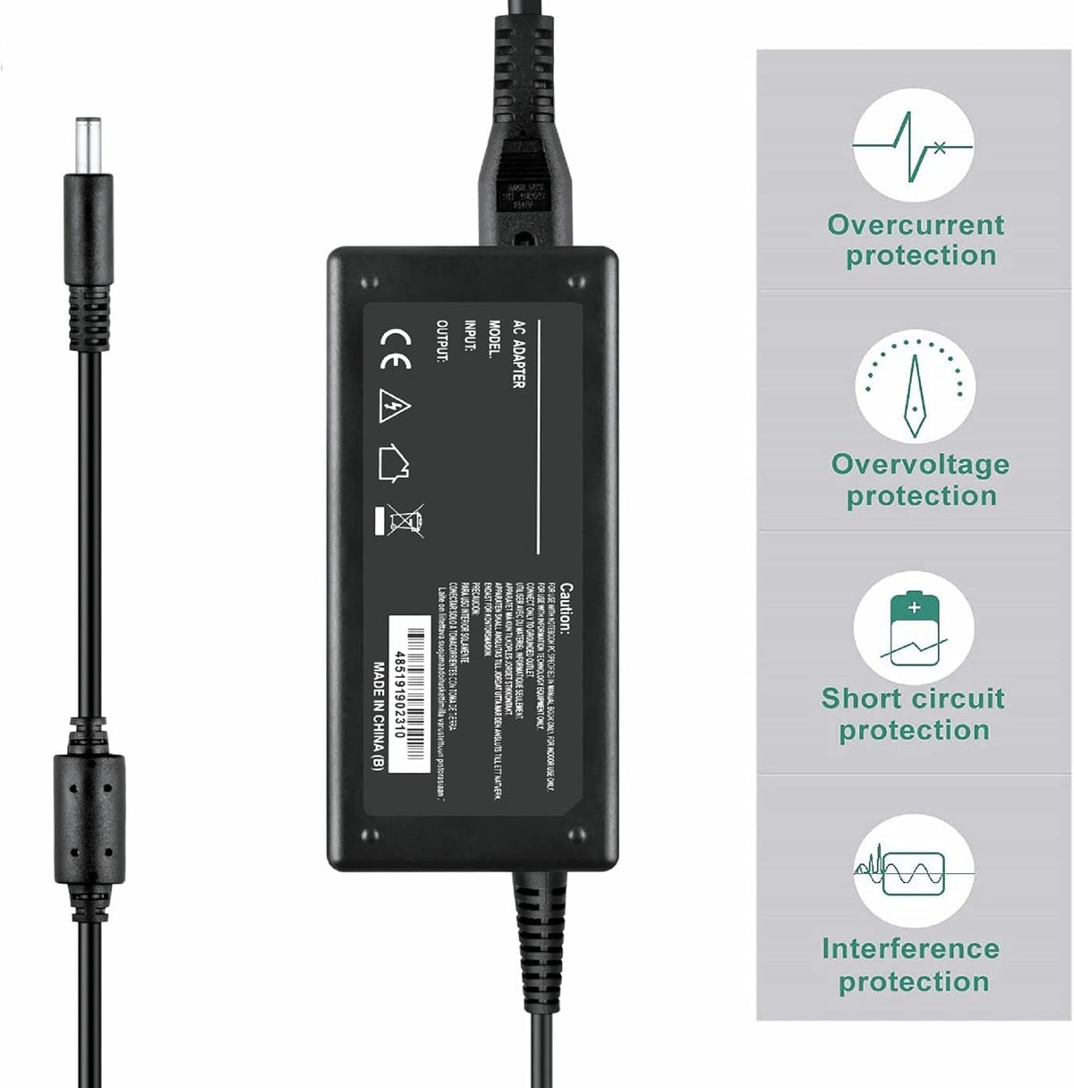 Dysead 48V 1A 1.25AAC/DC 6.0mm 48VDC 1000mA 1250mA DC48V 48.0V 48W 60W 48 1.25 60 - Adapter for Use Swann NVR Network