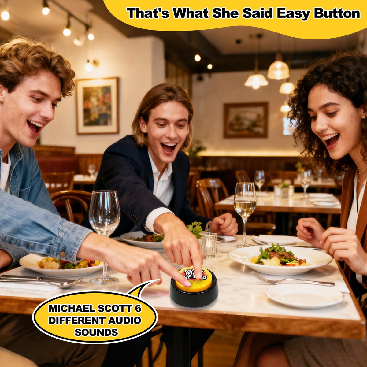 ysapualp That's What She Said Easy Button,Michael Scott Voice,Funny The Office Gifts,The Office TV Show Merchandise