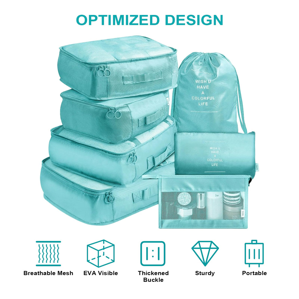 11 Set Packing Cubes for Travel,Gifts for Women Mom,Anti-Tearing Suitcase Organizer for Luggage with Shoe & Hanging Toiletry Bag, Toiletries Travel Bottles, 3 Portable Toothbrush Cases, Green