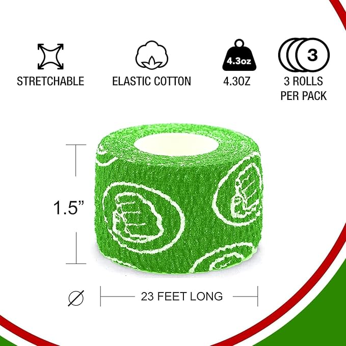 WOD Nation Flexible Hook-Grip Athletic Tape – Easy-Tear, Sweat-Proof Thumb & Finger Strips for Weightlifting