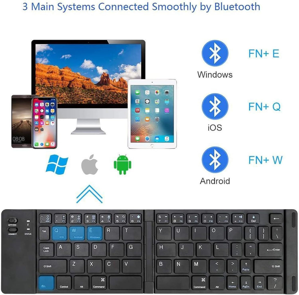 Tek Styz Wireless Bluetooth Keyboard Compatible with Spice Mobile Stellar Virtuoso Pro+ Built-in Phone