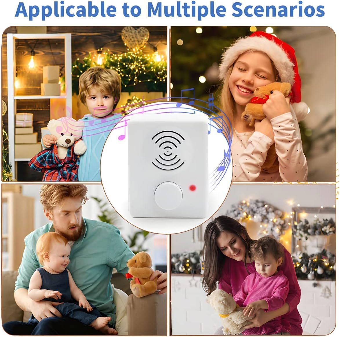 XLW 16 Minutes Voice Recorder for Stuffed Animals,Voice Box for Recordable Presents Button Sound Box for Crafters