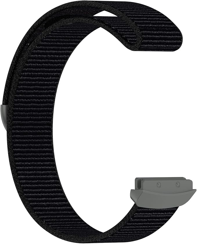 Compatible with Fitbit Google Ace LTE, Quick Release Nylon Hook Loop Replacement Sport Strap Accessory Fit for Fitbit Ace LTE Band, Black