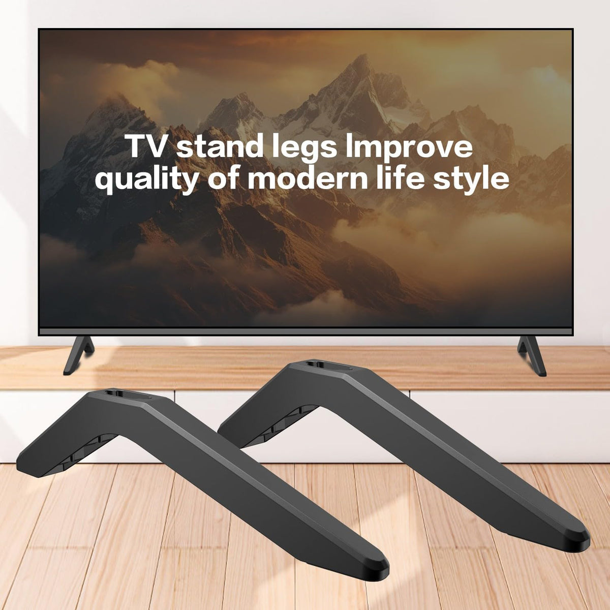32-80in) Metal Base Stand for TCL Smart Tvs,TV Replacement feet - Fit for Select Models for Samsung, Hisense, Roku,LG