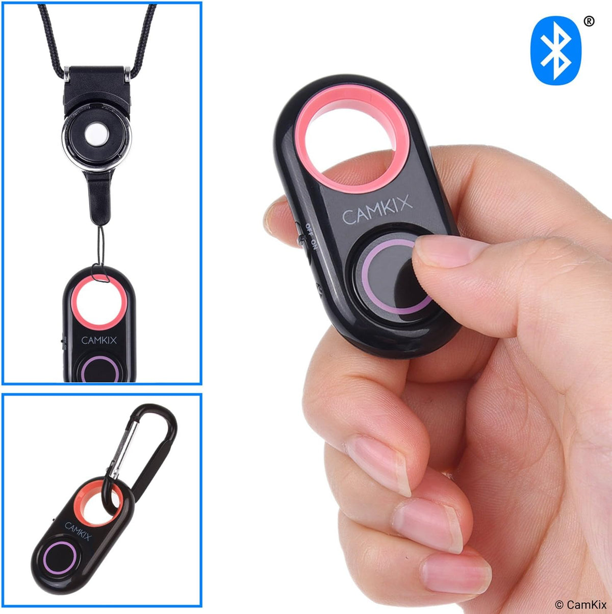 CamKix Camera Shutter Remote Control with Bluetooth Wireless Technology - Works Flawlessly with iPhone/iPad and Android