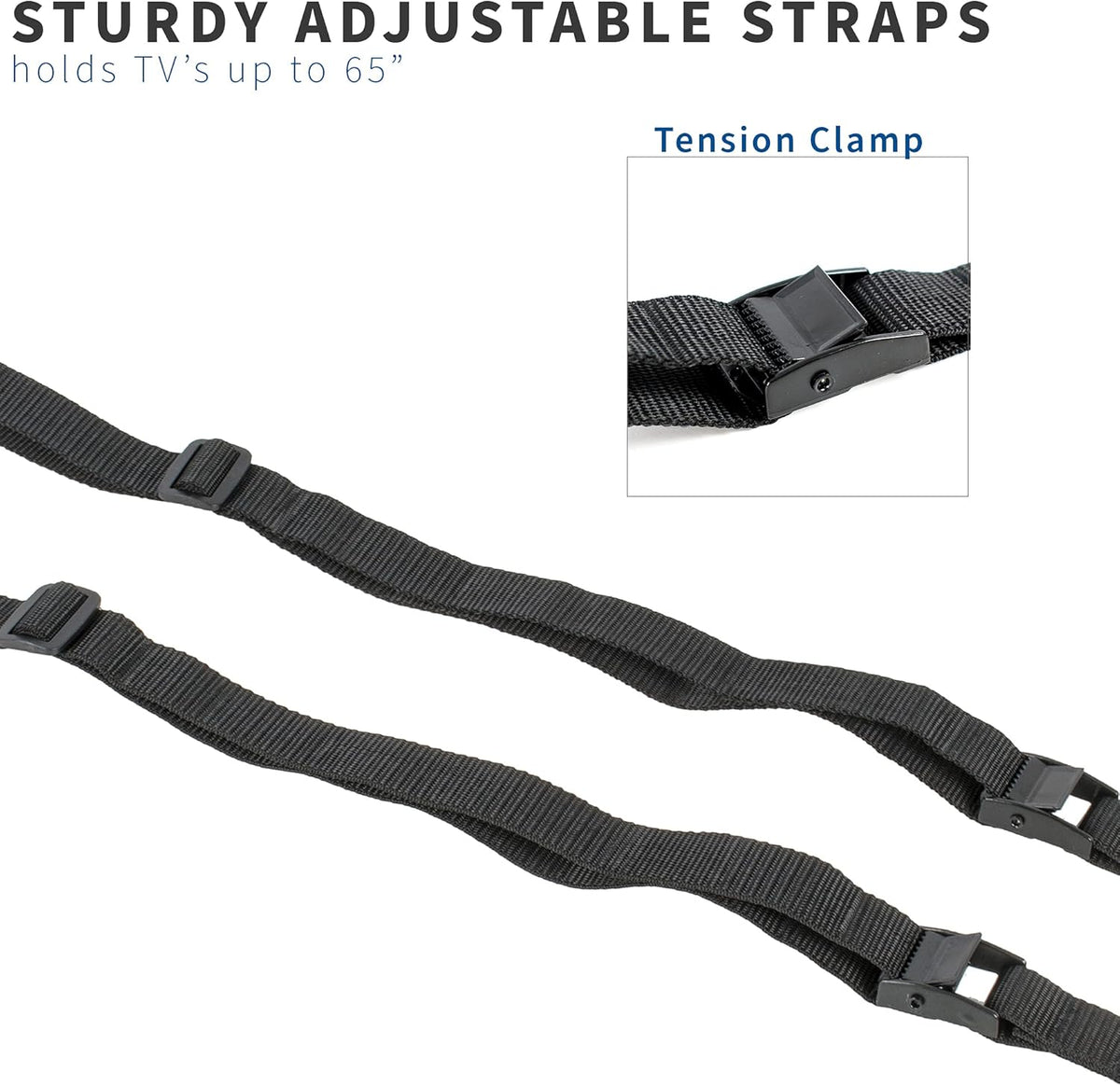VIVO STAND-SK02 TV Anti-Tip Heavy Duty Dual Cable Kit, Non Tipping Safety Straps for Screens or Furniture Mounting