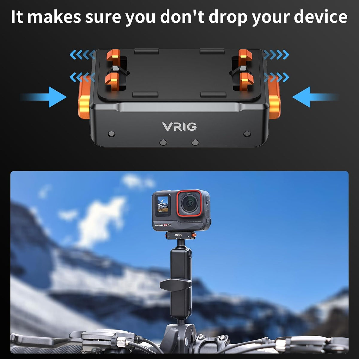 VRIG Insta360 Pro/X5, 1/4" 2-Prong Magnetic Quick Release Adapter for Ace/Ace Aluminum Alloy Magnetic Base with Screw