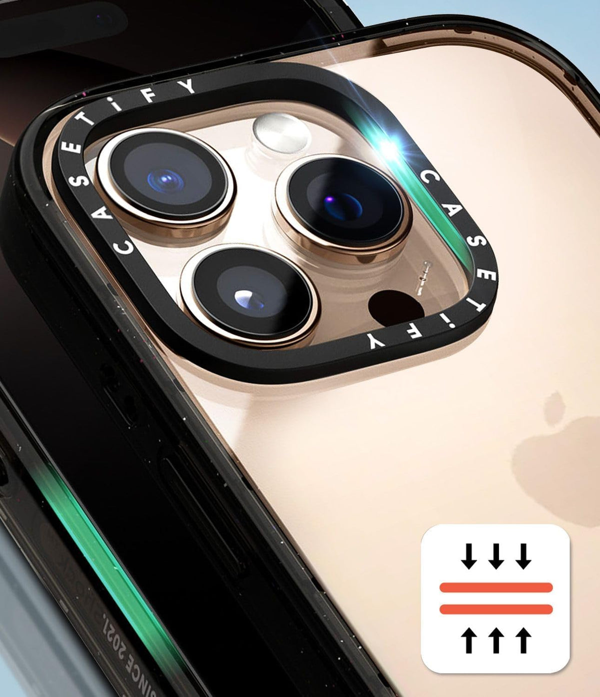 CASETiFY 14 [4X 8.2ft Impact iPhone Pro Case Military Grade Drop Tested / Drop Protection] - Snack Bar Attack - Clear
