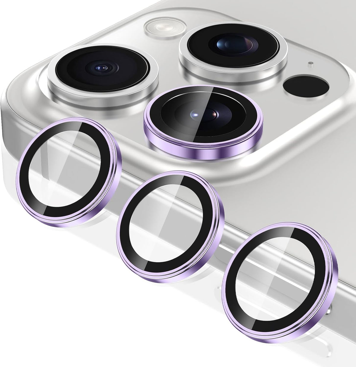 Casetego 16 16 Protector,9H for iPhone Pro Max/iPhone Pro Camera Lens Hardness,Scratch Resistant,Ultra-thin Tempered