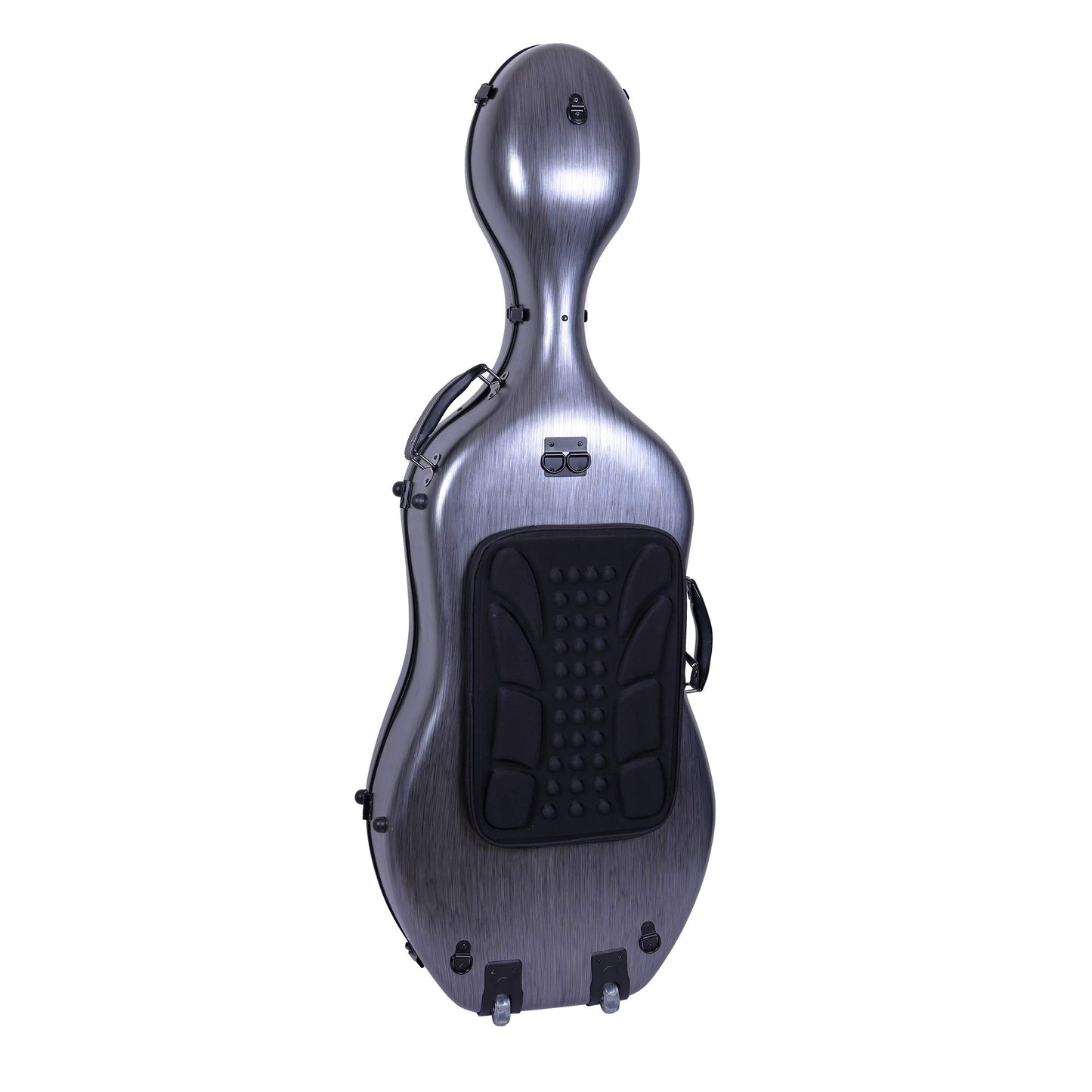 Crossrock Poly Carbon Composite Cello Case, for 3/4 Size Cello with backpack and wheels in Blue(CRF1000CETBLHT)
