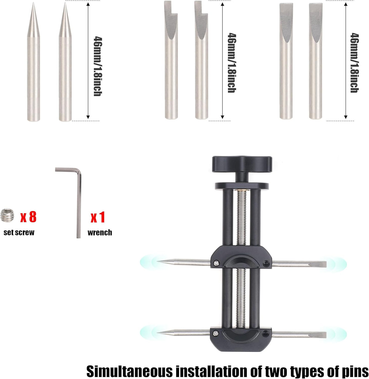 FocusFoto 3 Set 10-90mm, 22mm-105mm Camera Lens Opening Repairing Vise Tool Kit Upgraded with Types of Tips Spanner