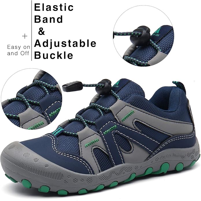 Mishansha Kids Hiking Boots Toddler Girls Boys Hiking Shoes Water-Resistant Anti-Collision Non-Slip Athletic Outdoor Trekking Boots