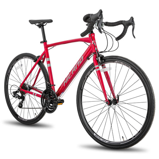 HH HILAND Adult Road Bike 700c Racing Bike with 14 Speeds, Aluminum Frame, Caliper Brake, City Commuter Bicycle for Women Men