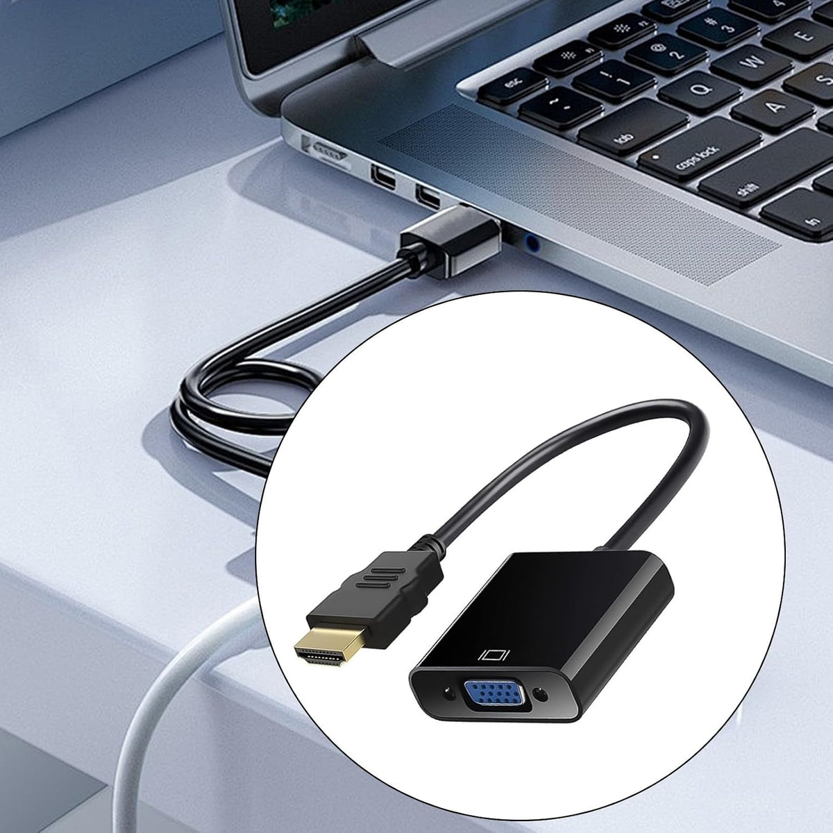 JINPIAOPIAO 1080P HDTV to VGA Cable Adapter HDTV Male to VGA Female Video Converter for PC Laptop Projector Monitor