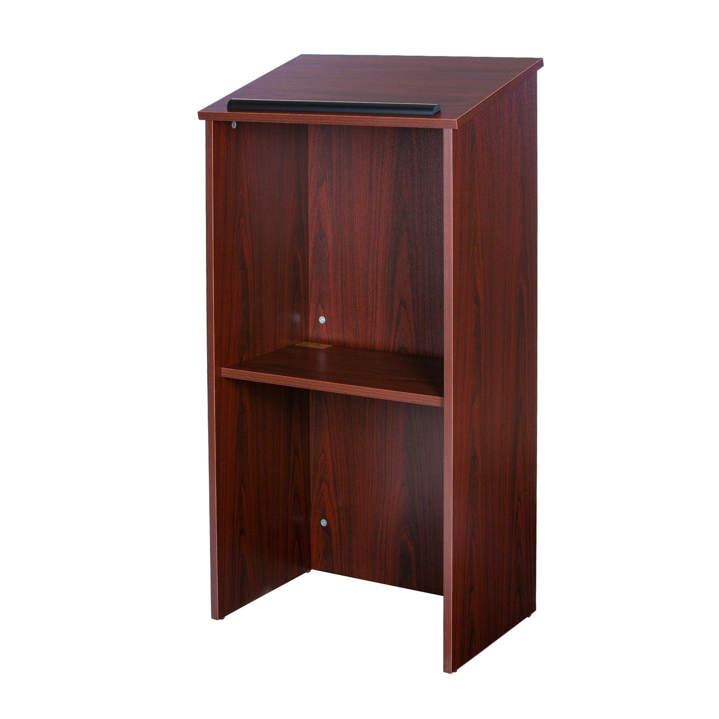 OEF Furnishings CoreEssential Series Commercial-Grade Floor-Standing Lectern (Mahogany)