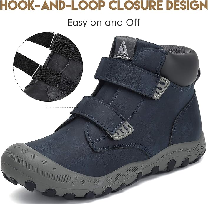 Mishansha Kids Hiking Boots Toddler Girls Boys Hiking Shoes Water-Resistant Anti-Collision Non-Slip Athletic Outdoor Trekking Boots