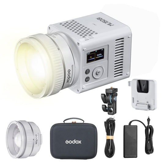 GODOX ML150BI LED Video Light BI-Color 2800K-6500K,Portable Handheld Led Photo Monolight,CRI 96+ TLCI 97+,61054Lux@1m,Support NFC&APP, for Photographers,Filmmakers,Studios
