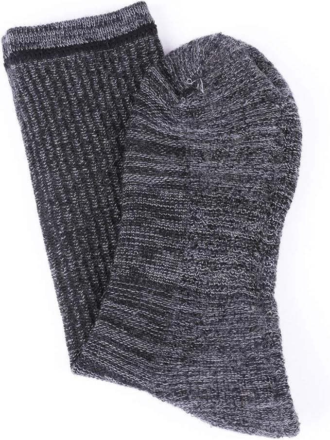 EnerWear 4 Pack Women's Merino Wool Outdoor Hiking Trail Crew Sock