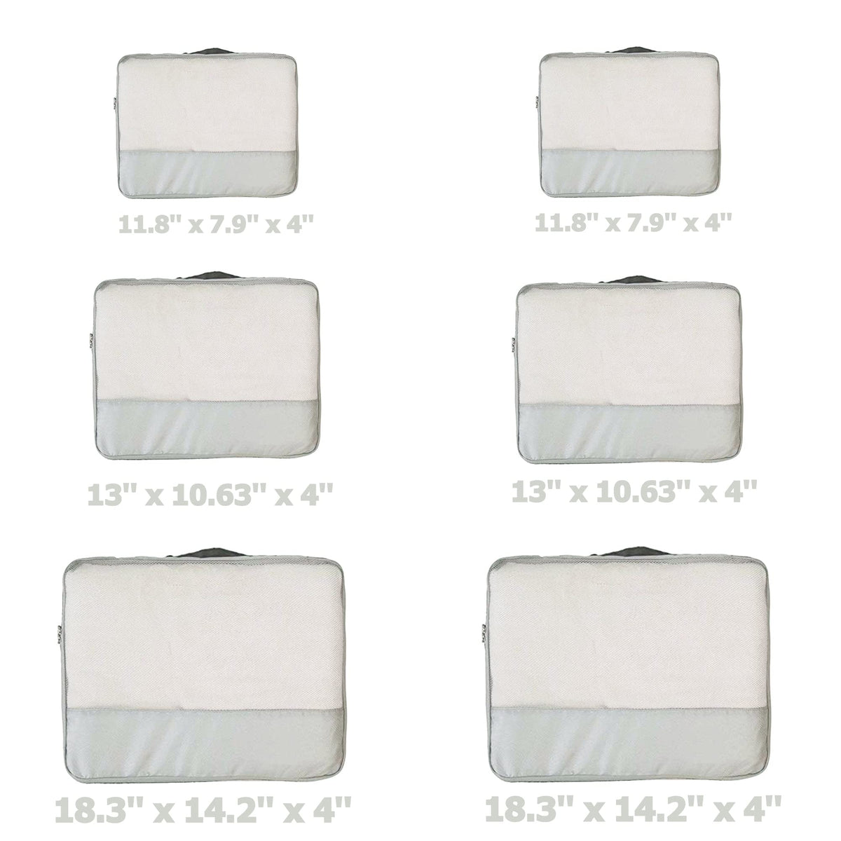 DoubleTrip Packing Cubes for Suitcases Carry on Luggage Organizer 6 Set Travel Accessories Lightweight Storage Bag Space Saver Clothes Pouch Large
