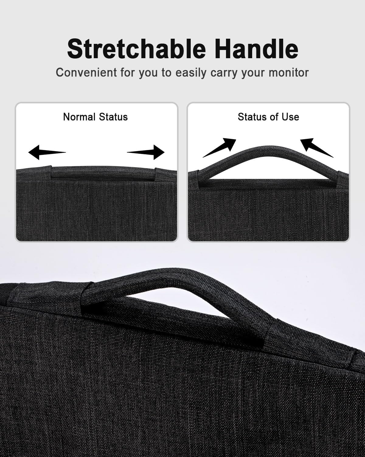 Banero 17.3-inch 17.3" Portable Monitor Case with Acessories Storage, Sleeve for Most Portable Monitors