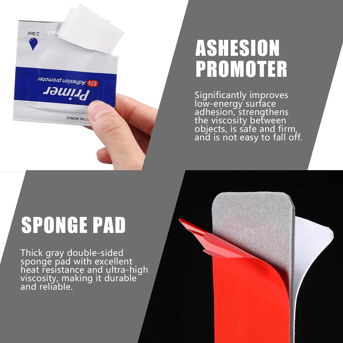 Yexiya 4 Pack 1.1x1.9 4 Double Sided Sticky Adhesive Pads Replacement Mounting Tape for Magnetic Phone Car Mount, Dash