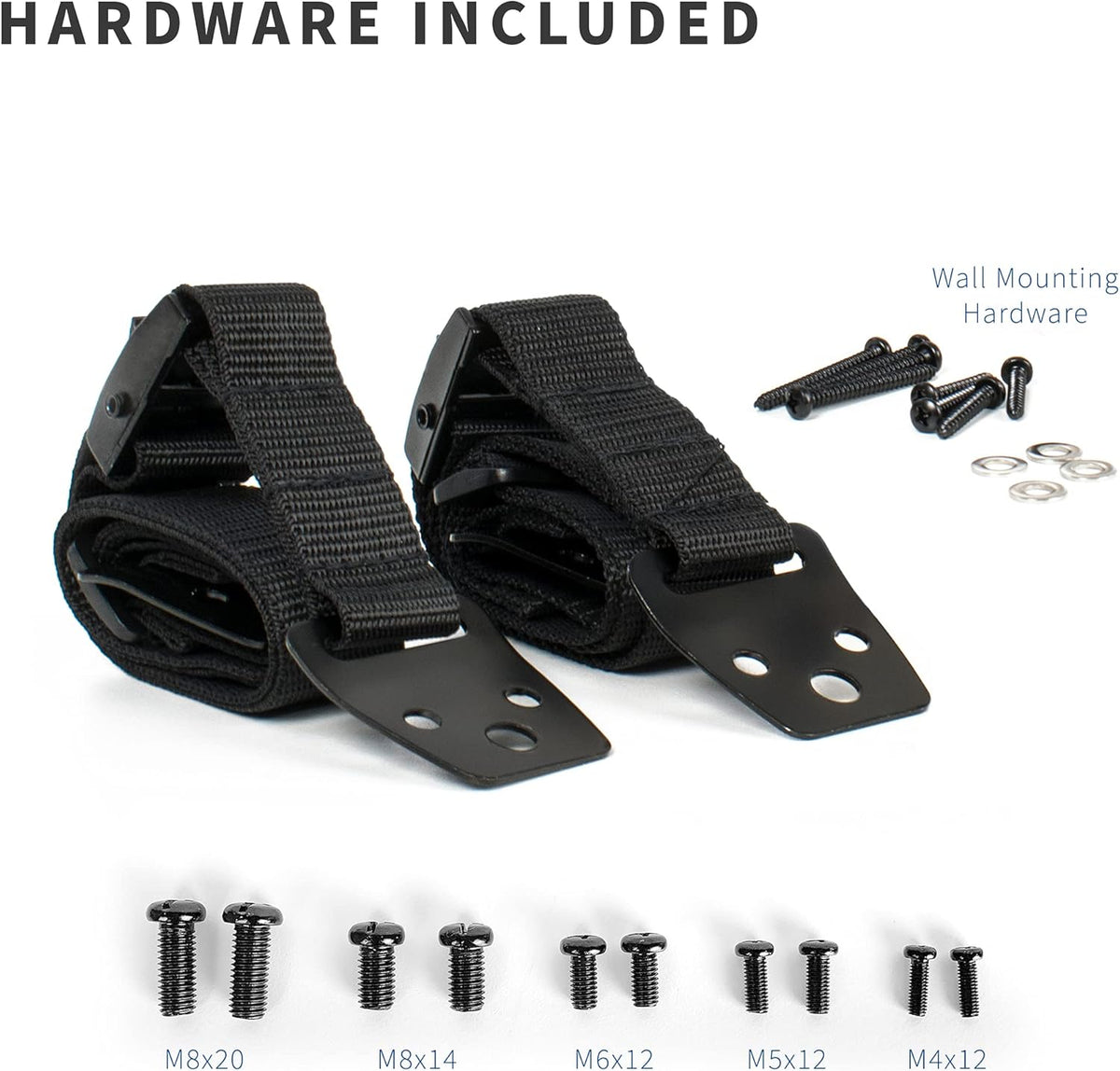 VIVO STAND-SK02 TV Anti-Tip Heavy Duty Dual Cable Kit, Non Tipping Safety Straps for Screens or Furniture Mounting