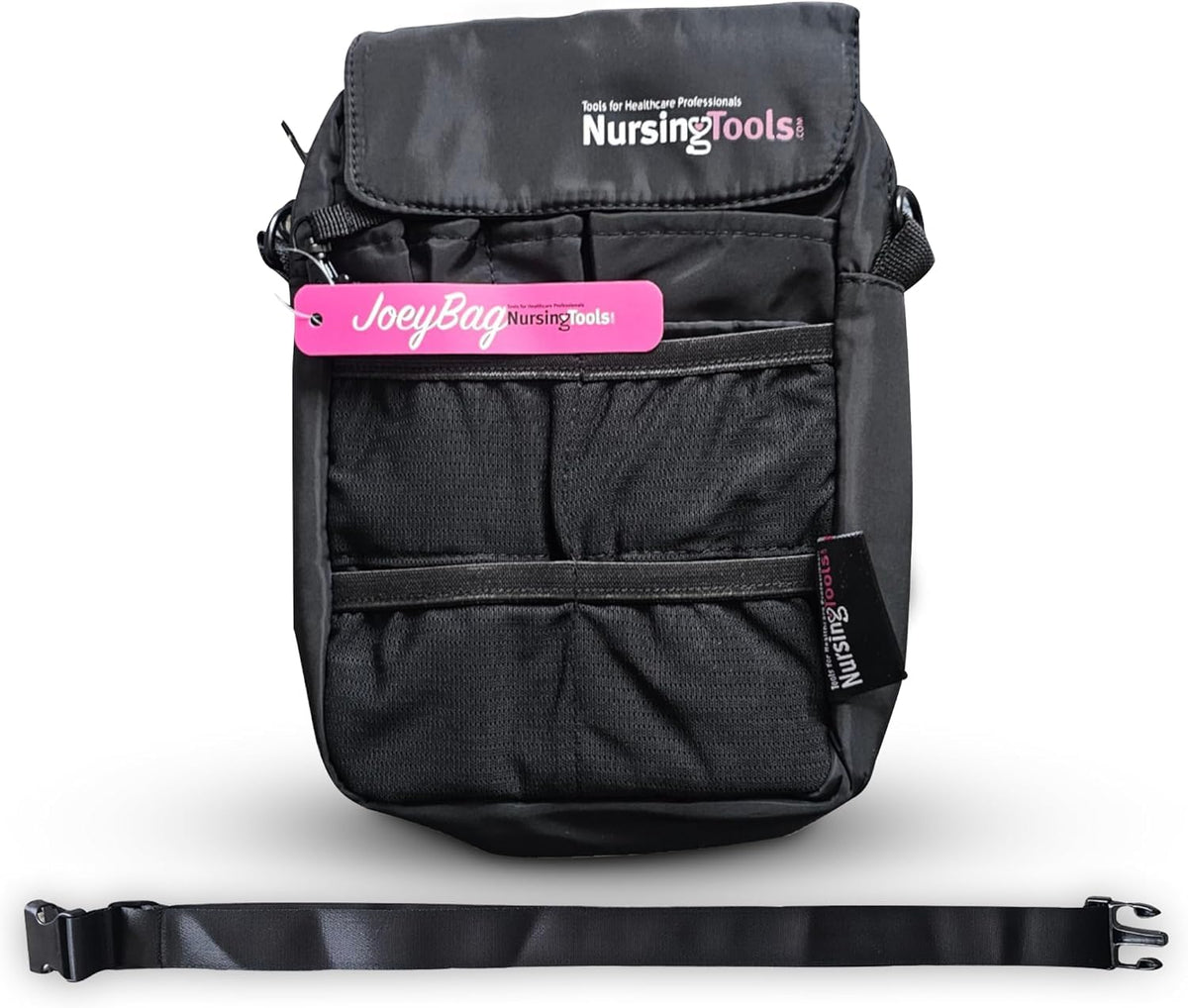 Nursingtools Joey Nurse Fanny Pack Multi Compartment Waist Organizer Tool Bag for Students, Practitioners & Medical Professionals (Black)