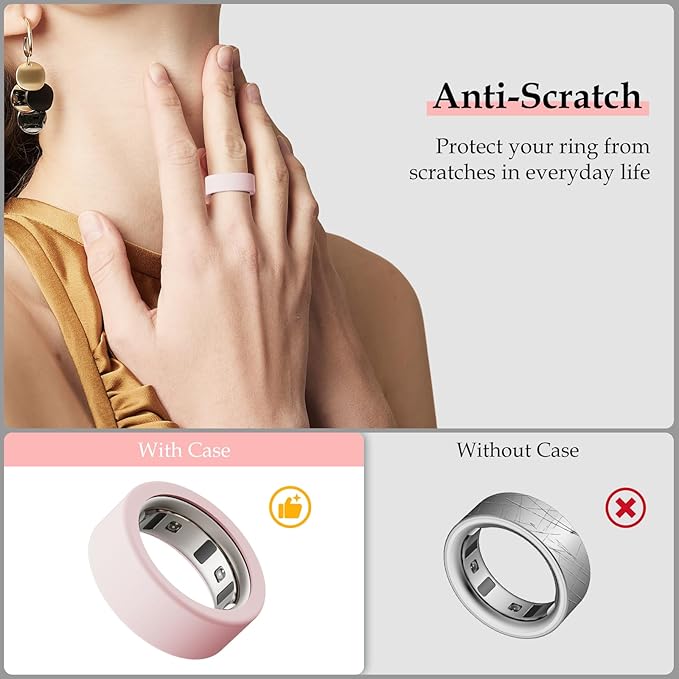 15 Pack Cover Compatible with Oura Ring Gen 4/Gen 3 Horizon/Gen 3 Heritage, Anti-Scratch Silicone Case for Oura Ring Protector for Women Men Working Out Gym, Support Charging with Cover on
