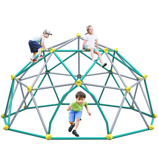Merax 12FT Climbing Dome, Outdoor Dome Climber for Kids 3-10 Supporting 1000 lbs, Easy Assembly Playground Jungle Gym Backyard Play Equipment