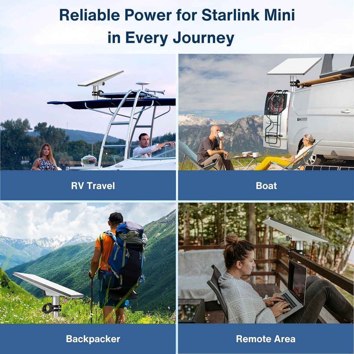 Steinwhale 100W 20V/5A DC Male to DC Female Power Adapter Cable for Starlink Mini, Support PD Input, Waterproof Barrel
