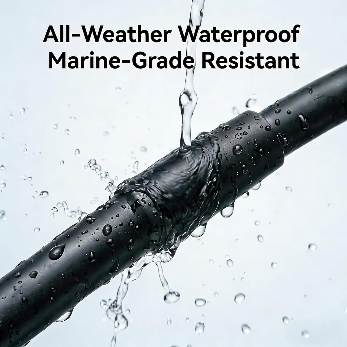 STUDIOFINIX 1.3M Marine Radio Antenna, Waterproof Dipole Hideaway FM Antenna No Drilling Easy Install for Car Boat ATV