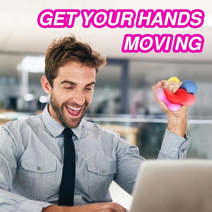 24 Pack Slow Rising Stress Cube , Dough Stress Balls Soft Fidget Squishy Toys for Anxiety Relief, Pull Stretch Classroom Prize Party Favors Toys for Kids